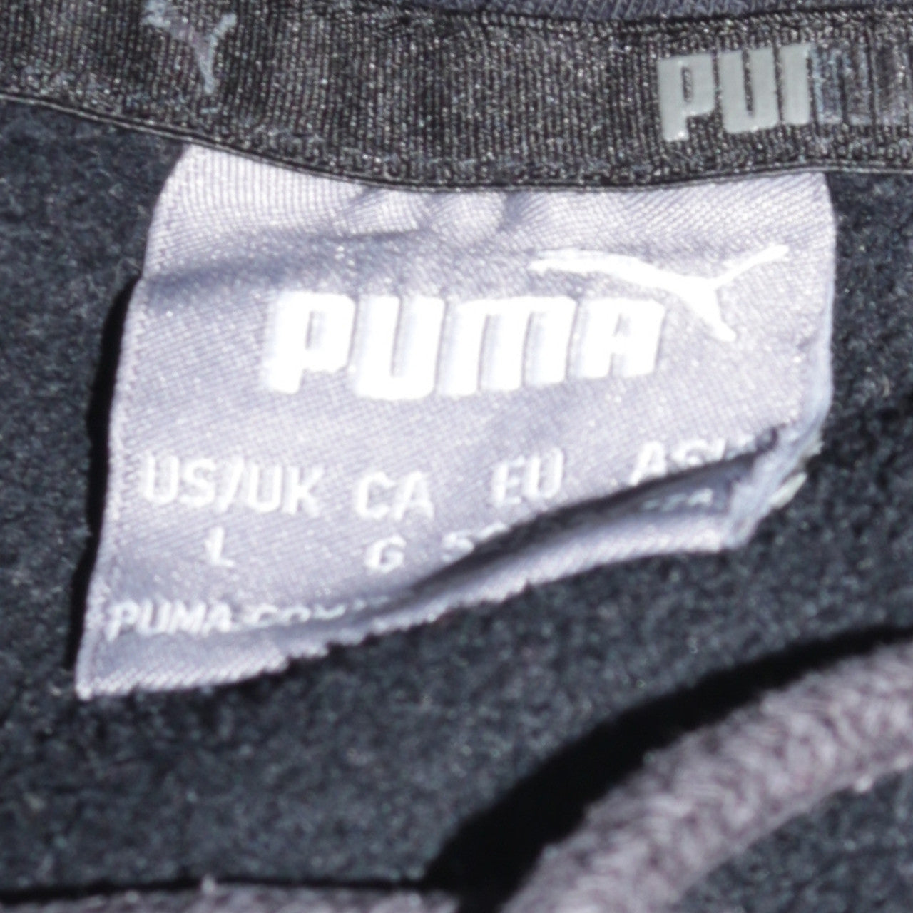 Puma Men's Black Pullover Hoodie Size L Graphic Sportswear