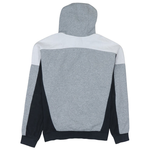 Nike Men's Grey Colour Block Pullover Hoodie Size S