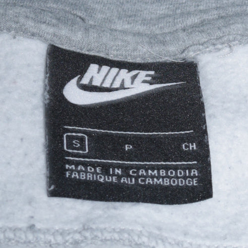 Nike Men's Grey Colour Block Pullover Hoodie Size S
