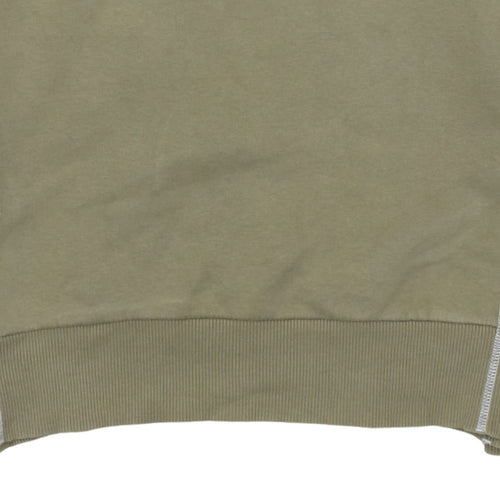 Puma Mens Beige Crew Neck Pullover Sweatshirt L Sports Logo