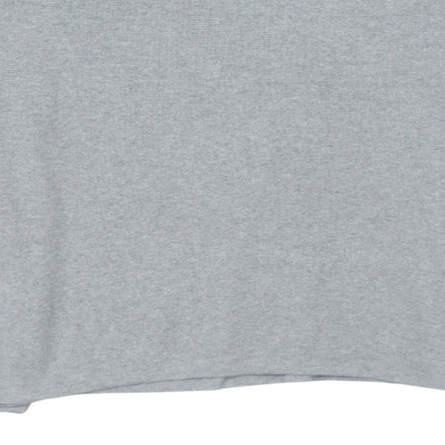 Nautica Men’s Grey 1/4 Zip Cotton Knit Jumper L