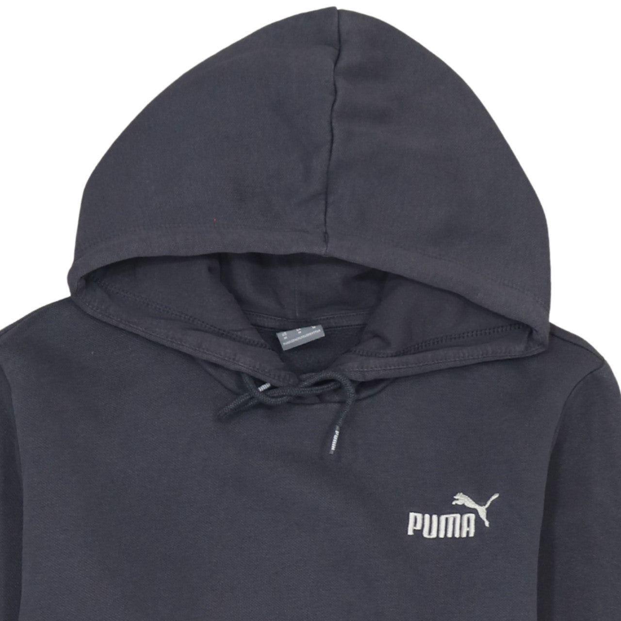 Puma Men's Black Pullover Hoodie Size M Logo Fleece Sweatshirt