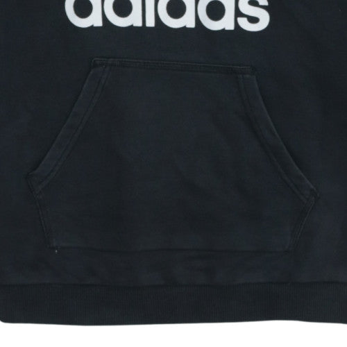 Adidas Womens Black Size 8 Pullover Hoodie Sweatshirt Trefoil Logo