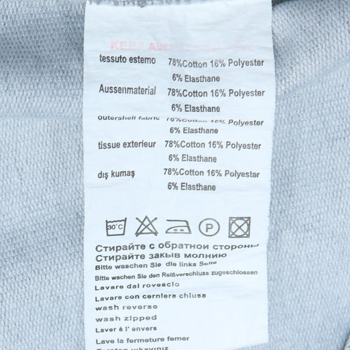 Nike Men's Grey Full Zip Hoodie Size L Cotton Blend Sportswear