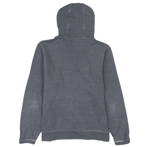 Nike Men's Grey Pullover Hoodie Large Logo Fleece Sweatshirt