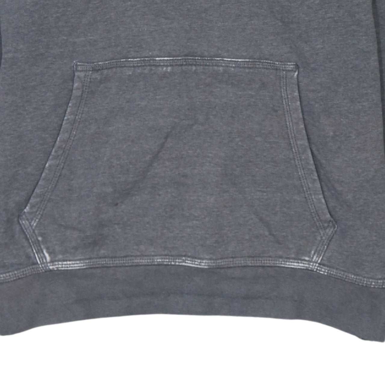 Nike Men's Grey Pullover Hoodie Large Logo Fleece Sweatshirt