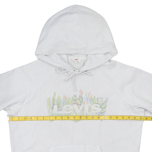 Levi's Men's White Graphic Pullover Hoodie Size S Regular Fit