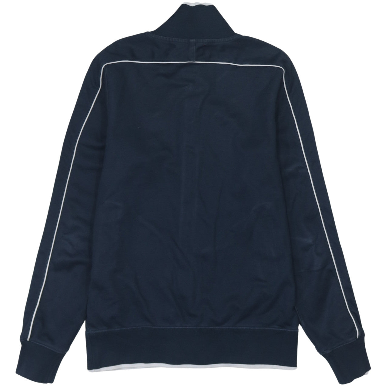 Nike Men's Navy Blue Track Jacket Small Full Zip Polyester Cotton