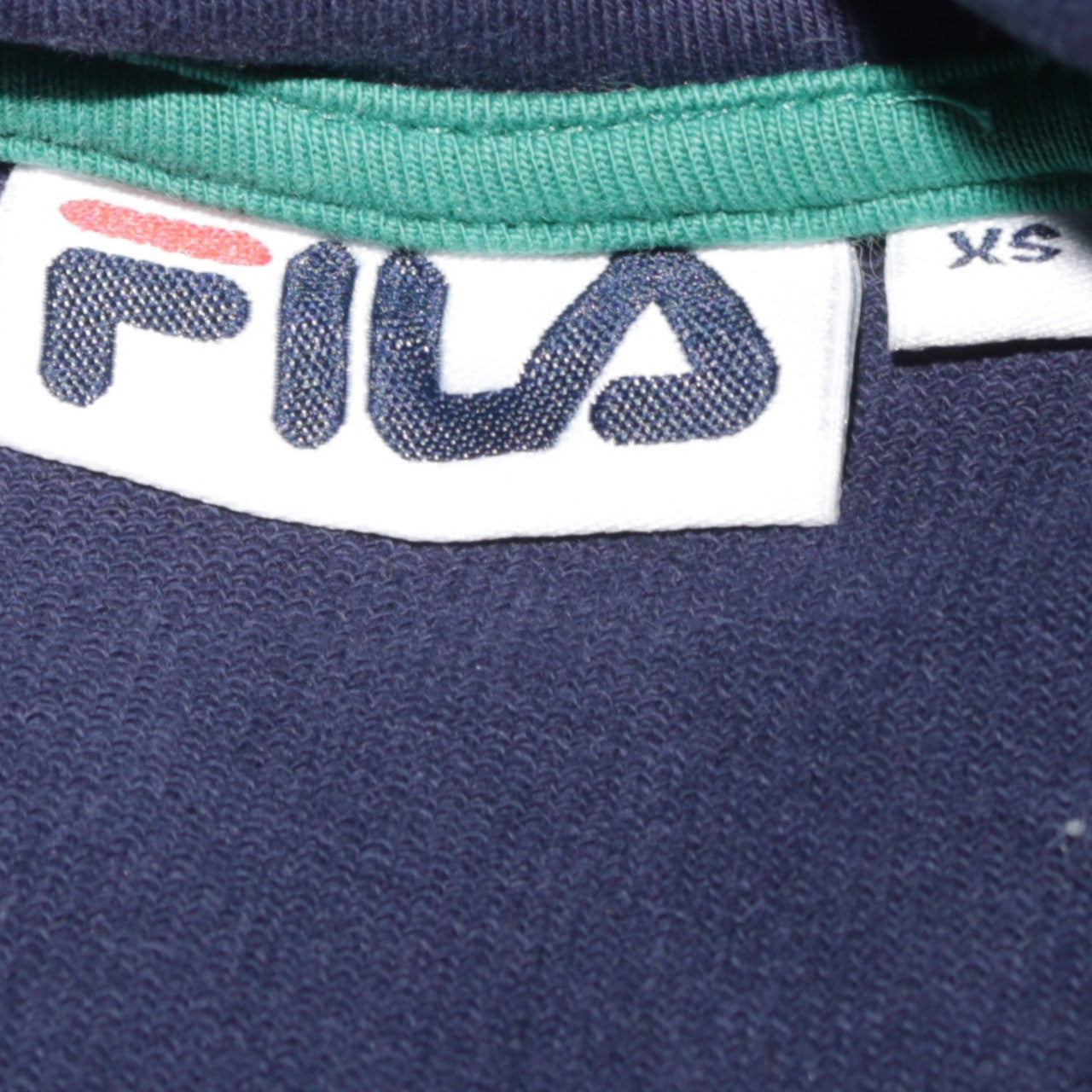 Fila Men's Blue Pullover Hoodie XS Logo Stripe Casual Sweatshirt
