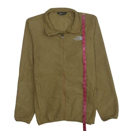 The North Face Men's Beige Fleece Full Zip Windbreaker Jacket M
