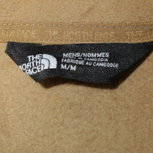 The North Face Men's Beige Fleece Full Zip Windbreaker Jacket M