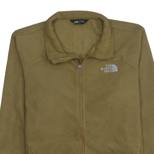 The North Face Men's Beige Fleece Full Zip Windbreaker Jacket M