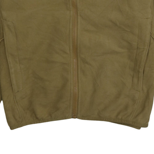 The North Face Men's Beige Fleece Full Zip Windbreaker Jacket M