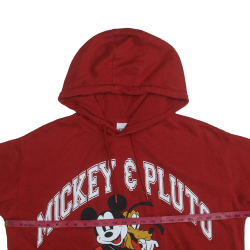 Disney Primark Women Red Mickey & Pluto Hoodie XL