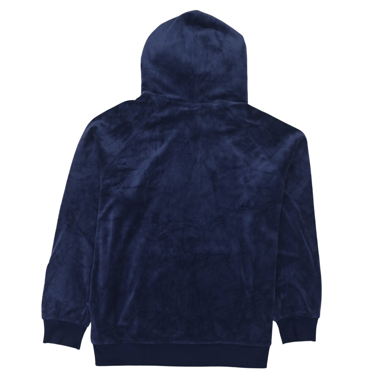 FILA Womens Navy Blue Velour Pullover Hoodie XL Relaxed Fit