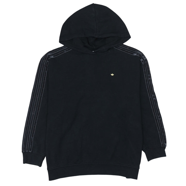 Adidas Women Black Pullover Hoodie Size 10 Cotton Blend Lined