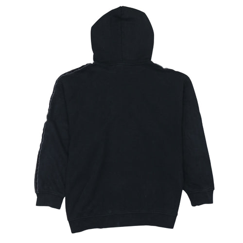 Adidas Women Black Pullover Hoodie Size 10 Cotton Blend Lined
