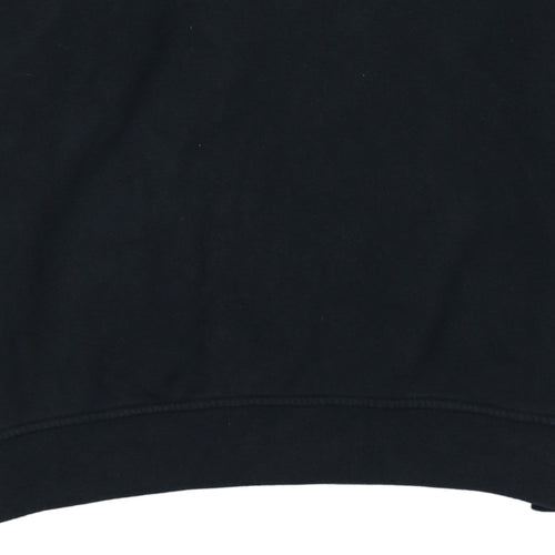 Adidas Women Black Pullover Hoodie Size 10 Cotton Blend Lined
