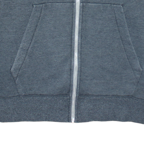 Nike Men's Grey Full Zip Hoodie Medium Embroidered Sportswear