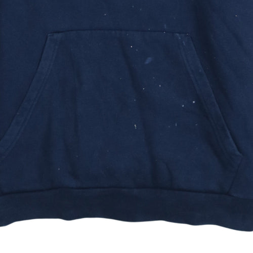 Adidas Men's Blue Pullover Hoodie Medium Sportswear