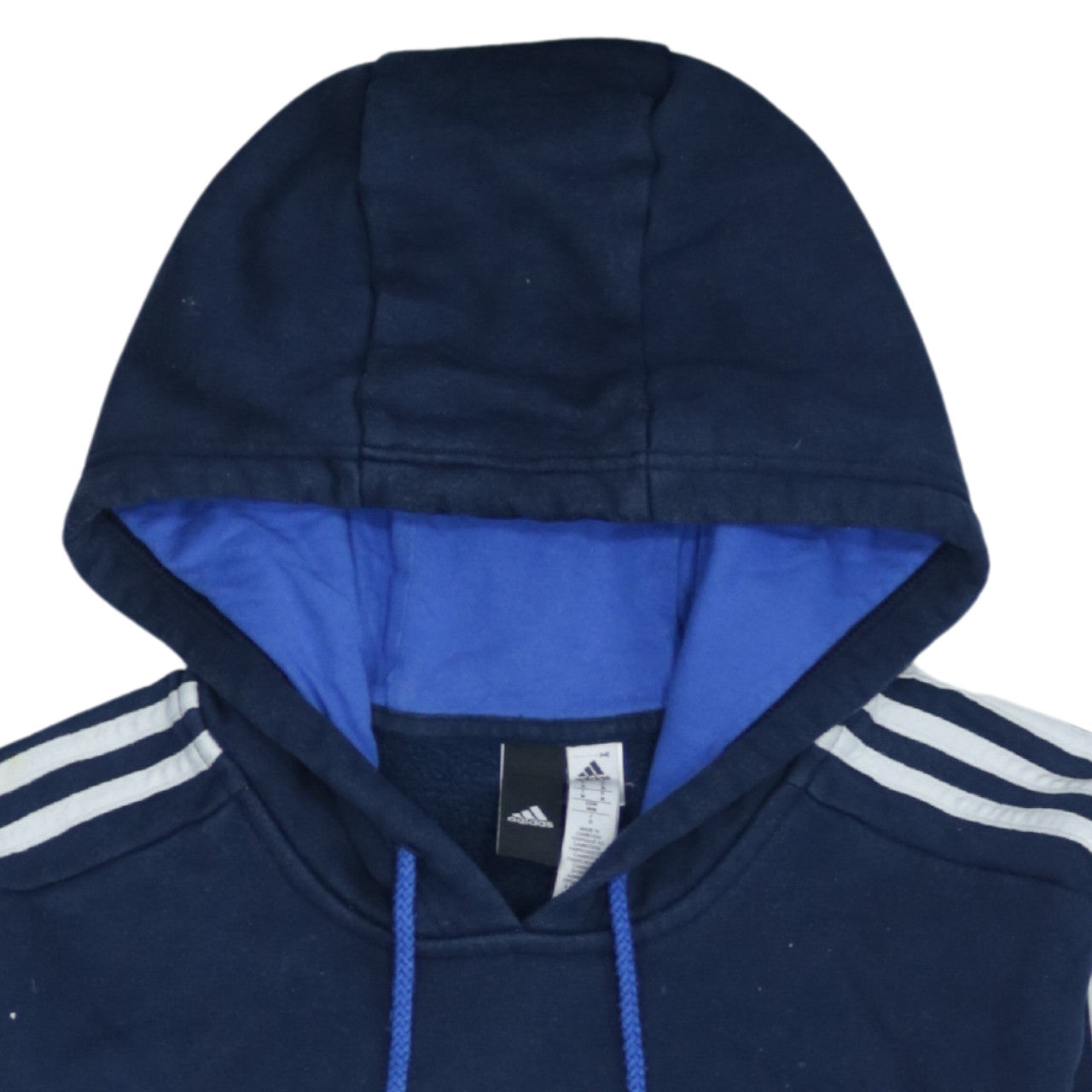 Adidas Men's Blue Pullover Hoodie Medium Sportswear