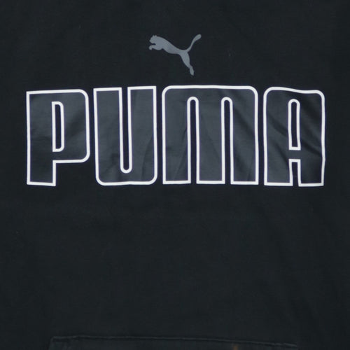 Puma Men’s Black 2XL Pullover Hoodie with Logo Print