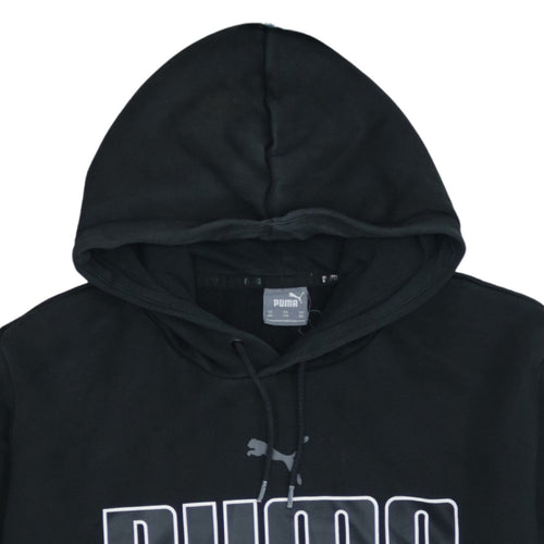 Puma Men’s Black 2XL Pullover Hoodie with Logo Print