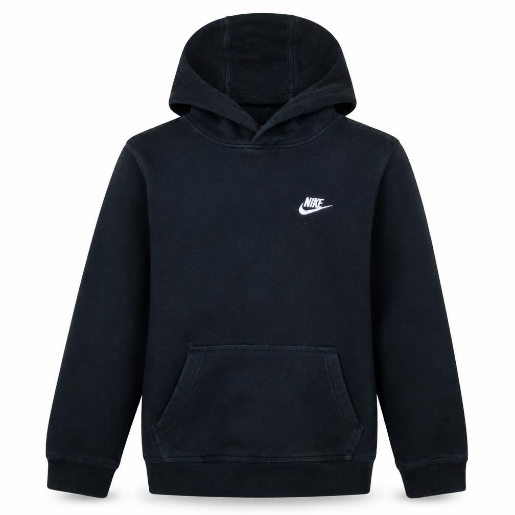 Nike Boys Black XL Pullover Hoodie Fleece Standard Fit Sweatshirt