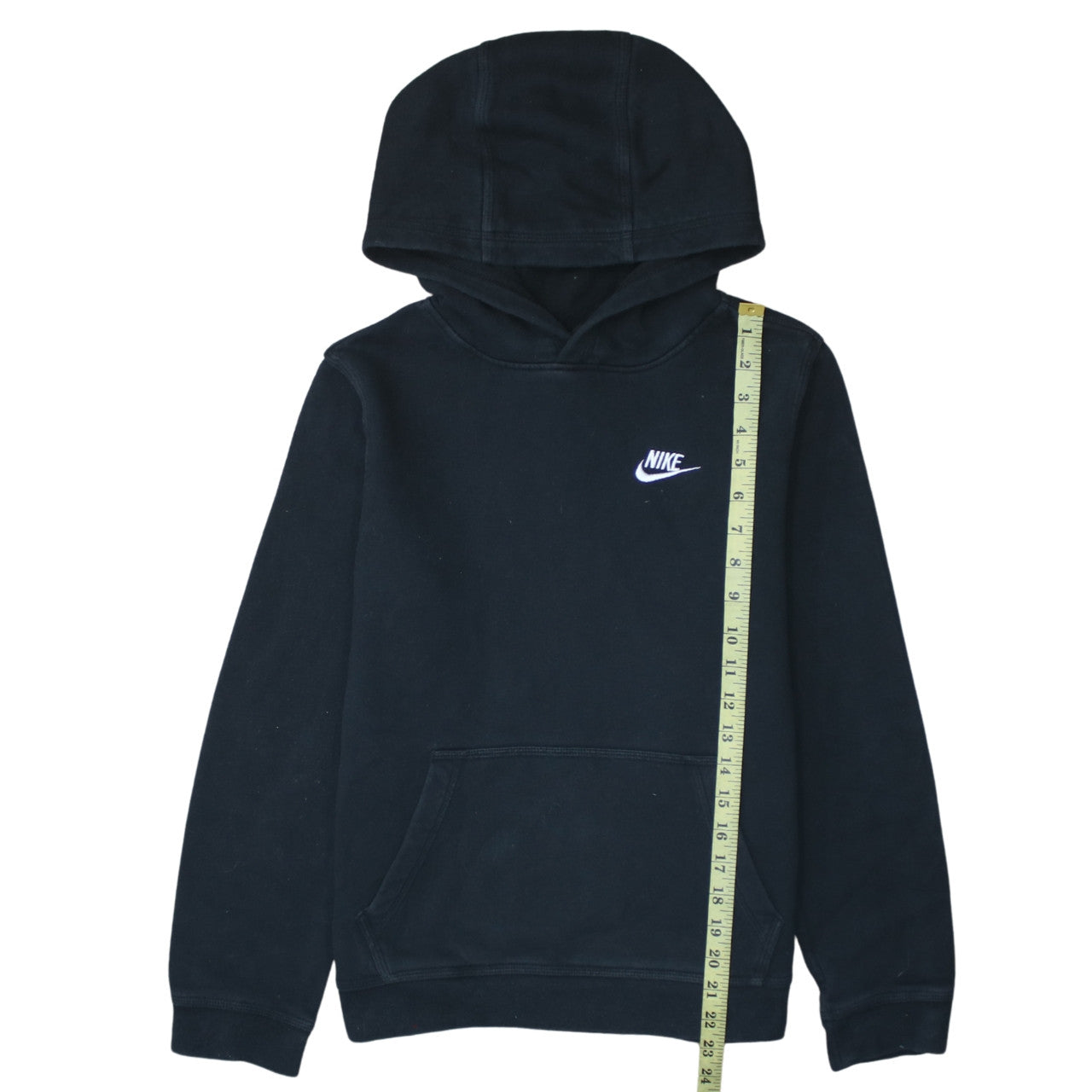 Nike Boys Black XL Pullover Hoodie Fleece Standard Fit Sweatshirt
