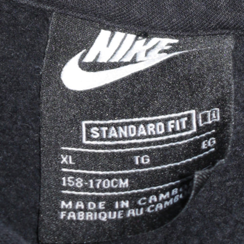 Nike Boys Black XL Pullover Hoodie Fleece Standard Fit Sweatshirt