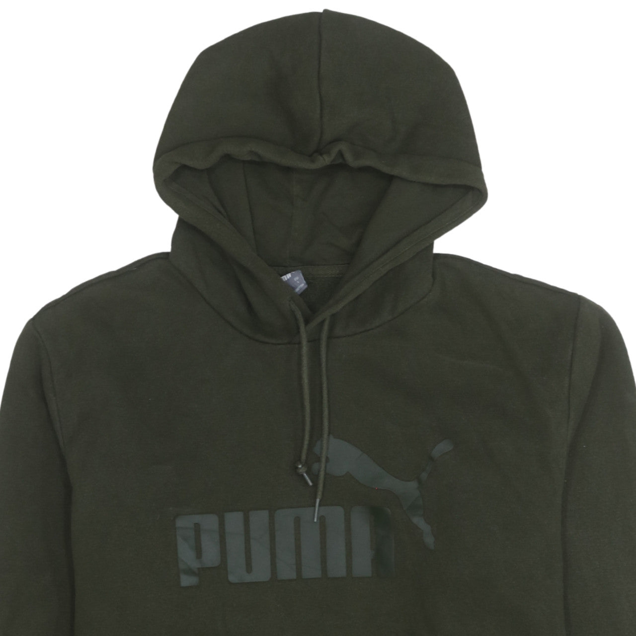 Puma Men's Green Pullover Hoodie Size L Logo Sportswear