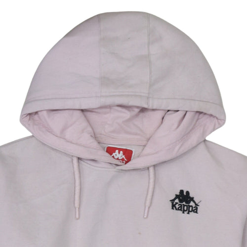 Kappa Womens Pink Hoodie Medium Pullover Logo Sweatshirt