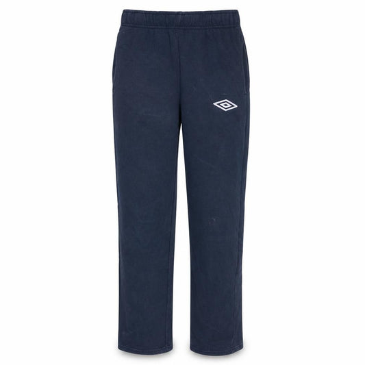 Front view of Umbro Men's Blue Small Track Pants Regular Fit Activewear