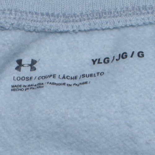 Under Armour Boys Blue Jogger Sweatpants Size 14 Years Cotton Blend