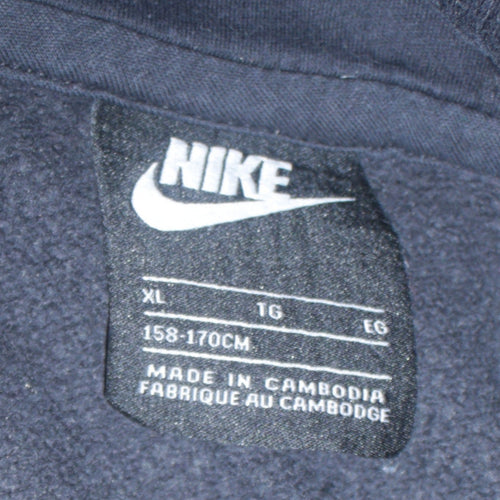 Nike Boys Black XL Pullover Fleece Hoodie with Logo
