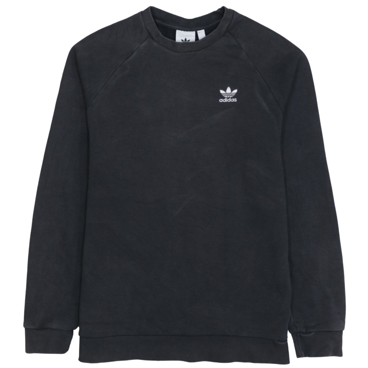 Adidas Men's Black Crew Neck Pullover Sweatshirt Size S