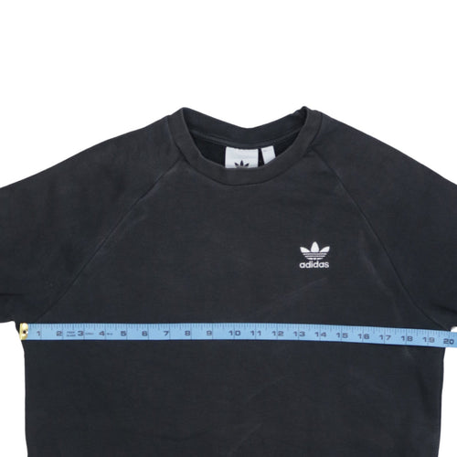 Adidas Men's Black Crew Neck Pullover Sweatshirt Size S