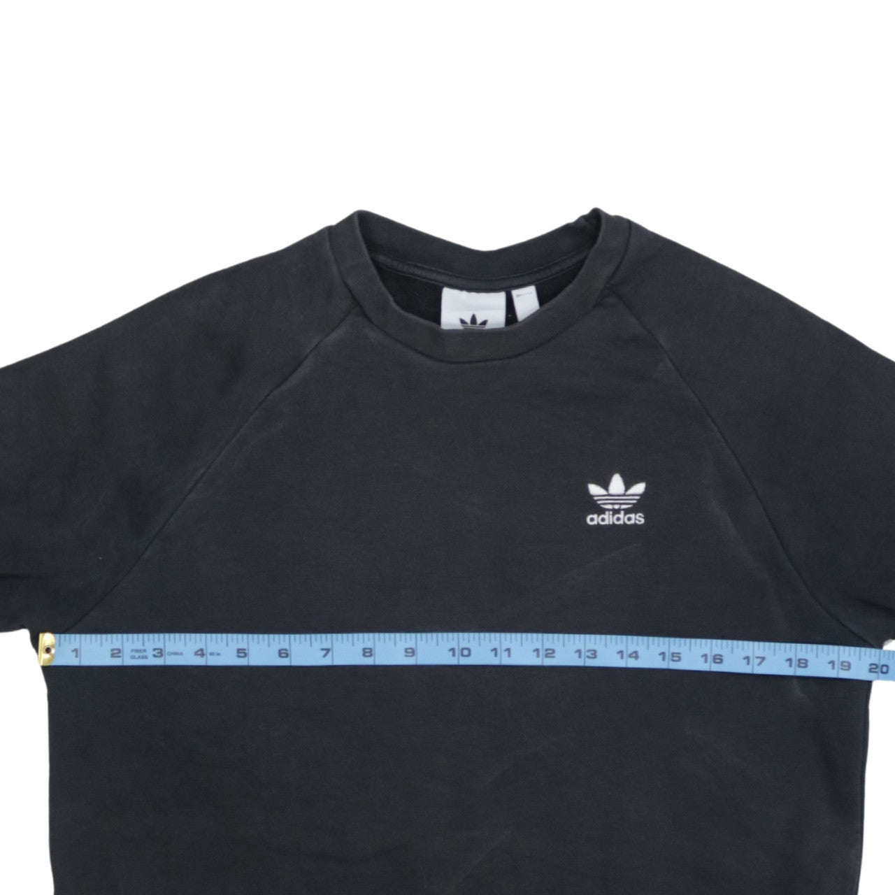 Adidas Men's Black Crew Neck Pullover Sweatshirt Size S