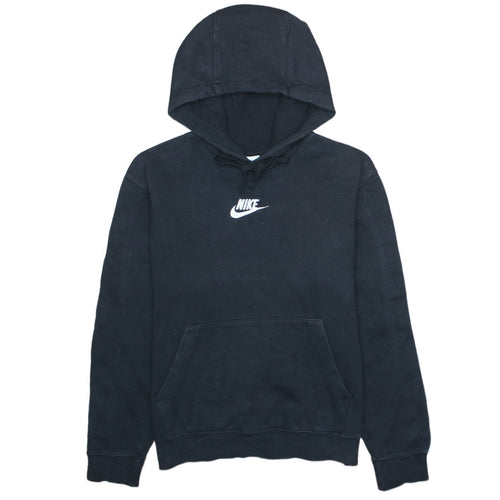 Nike Men's Black Pullover Hoodie Small Logo Sportswear Sweatshirt