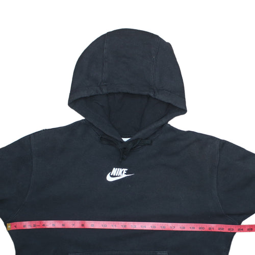 Nike Men's Black Pullover Hoodie Small Logo Sportswear Sweatshirt