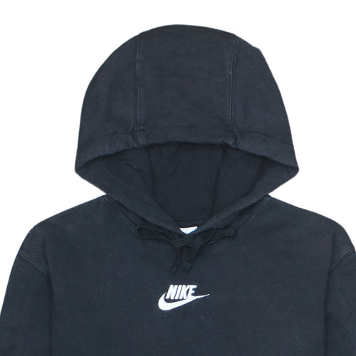 Nike Men's Black Pullover Hoodie Small Logo Sportswear Sweatshirt