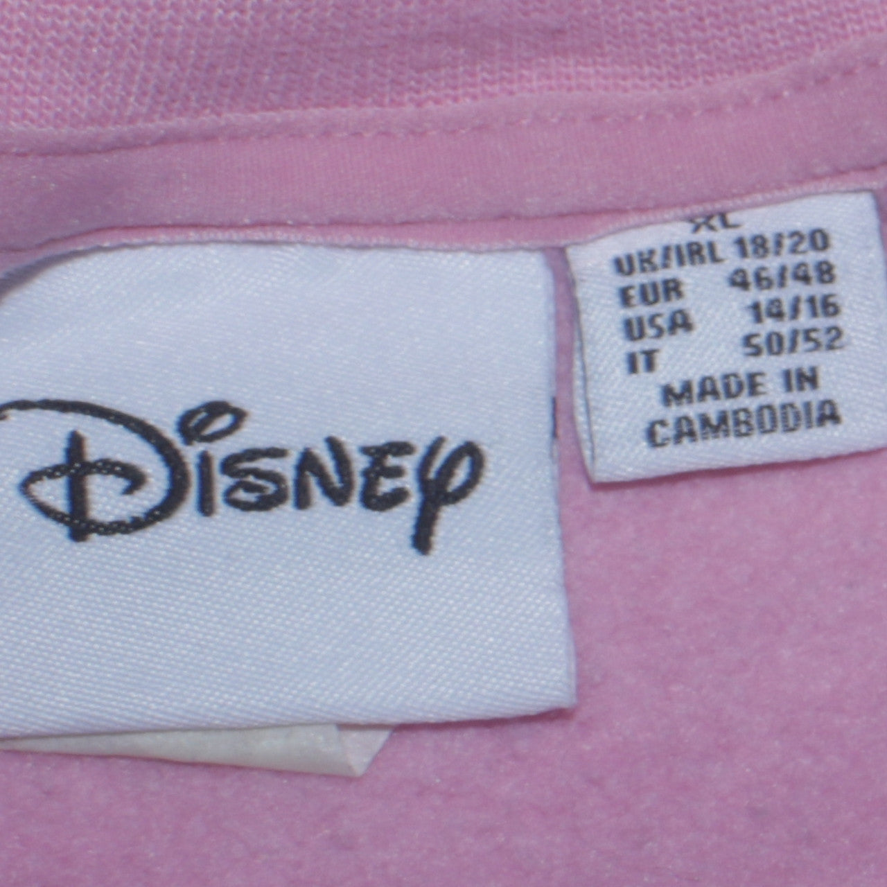 Disney Women Pink Minnie Mouse Graphic Pullover Sweatshirt XL