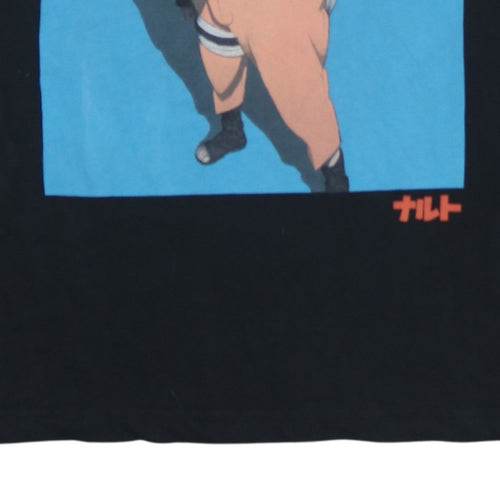 Cropp Men’s Black Naruto Anime Graphic Long Sleeve Sweatshirt Size L