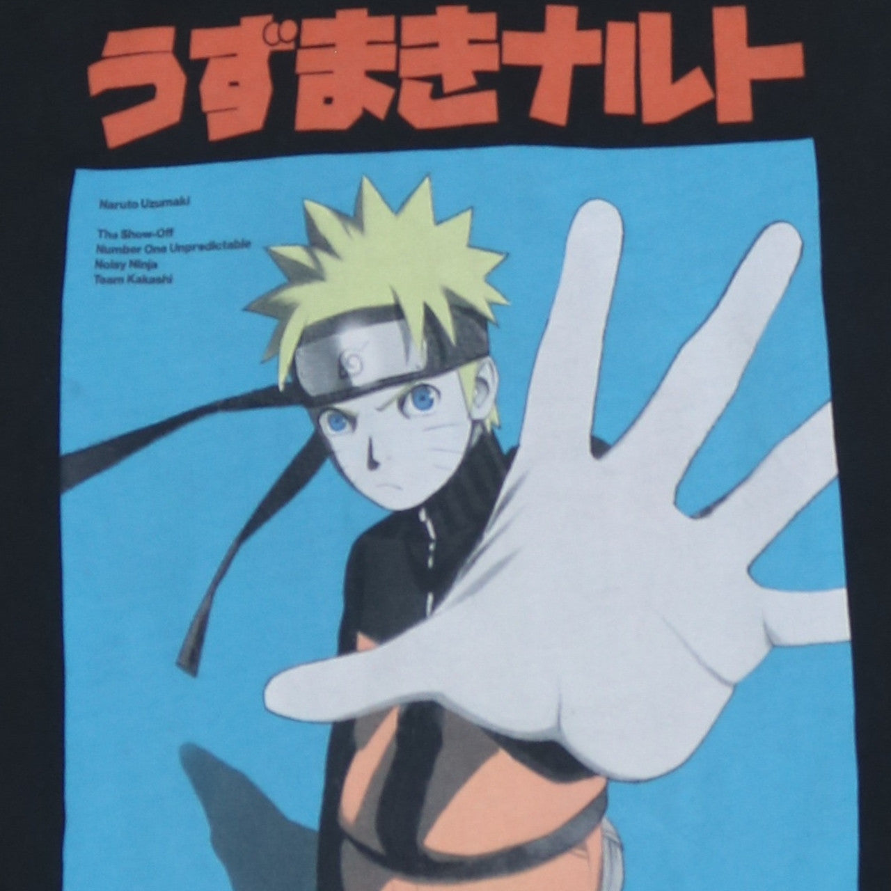 Cropp Men’s Black Naruto Anime Graphic Long Sleeve Sweatshirt Size L