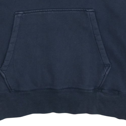 Nike Mens Blue 1/2 Zip Hooded Sweatshirt L Regular Fit