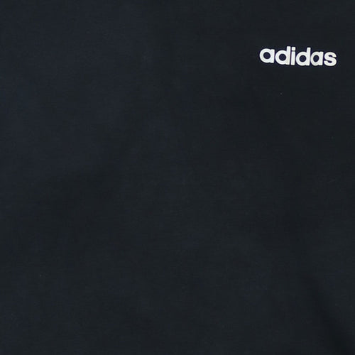 adidas Men's Black Pullover Hoodie Small Regular Fit Sports Fleece
