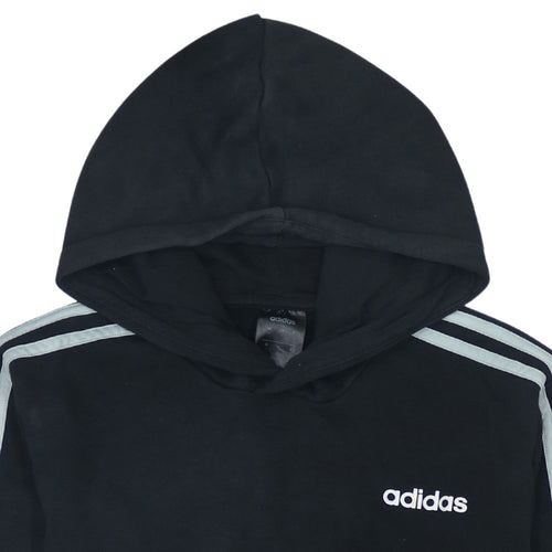 adidas Men's Black Pullover Hoodie Small Regular Fit Sports Fleece