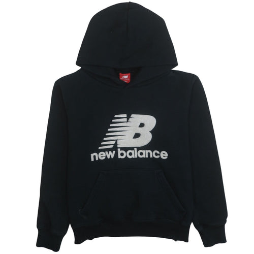 New Balance Womens Black Medium Pullover Hoodie Sweatshirt