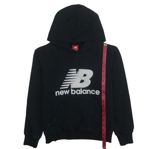 New Balance Womens Black Medium Pullover Hoodie Sweatshirt