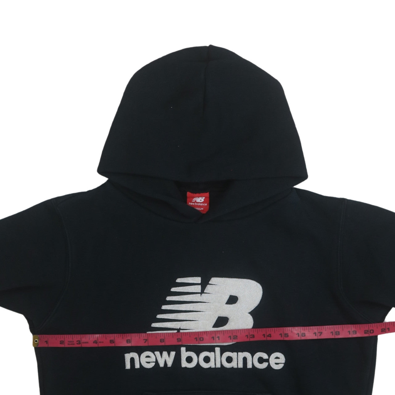 New Balance Womens Black Medium Pullover Hoodie Sweatshirt